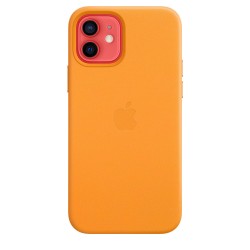 Coque Cuir MagSafe iPhone 12 | 12 Pro Orange