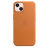 Coque en cuir MagSafe iPhone 13 Golden Marron