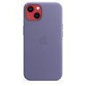 Coque en cuir MagSafe iPhone 13 Violet