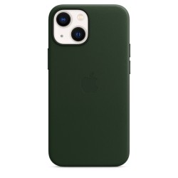 Coque en cuir MagSafe iPhone 13 Mini Vert