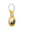 Porte-clés en cuir AirTag jaune