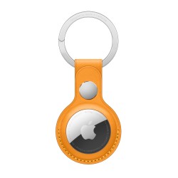 Porte-clés en cuir AirTag Orange