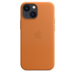 Coque en cuir MagSafe iPhone 13 Mini Golden Marron