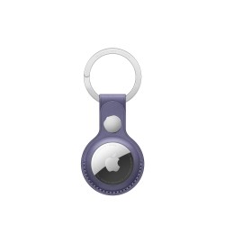 Porte-clés en cuir AirTag Violet