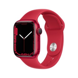 Apple Watch 7 GPS 41mm Rouge AluMinium Coque Rouge Sport Regular