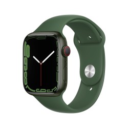Apple Watch 7 GPS Cellulaire 45mm Vert AluMinium Coque Clover Sport Regular