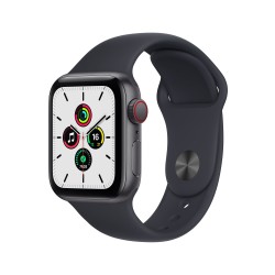 Apple Watch SE GPS Cellulaire 40mm Gris AluMinium Coque Minuit Sport RegularMKR23TY/A