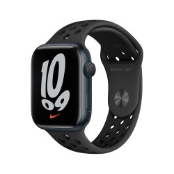 Apple Watch Nike 7 GPS 45mm Minuit AluMinium Coque AnthraciteNoir B Regular