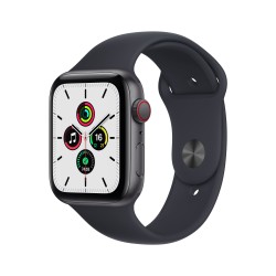 Apple Watch SE GPS Cellulaire 44mm Gris AluMinium Coque Minuit Sport Regular