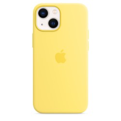 Coque Silicone MagSafe iPhone 13 Mini Jaune