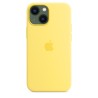 Coque Silicone MagSafe iPhone 13 Mini Jaune