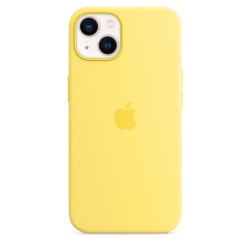 Coque Silicone MagSafe iPhone 13 Jaune
