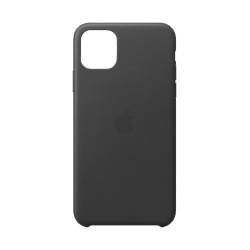 iPhone 11 Pro Max Cuir Coque Noir