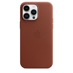 Coque MagSafe Cuir iPhone 14 Pro Max Umber