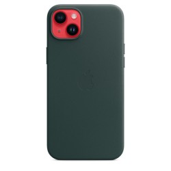 Coque MagSafe Cuir iPhone 14 Plus Vert