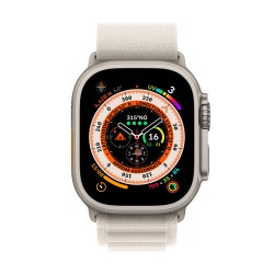 Watch Ultra GPS Cellulaire 49mm Titane Blanc L