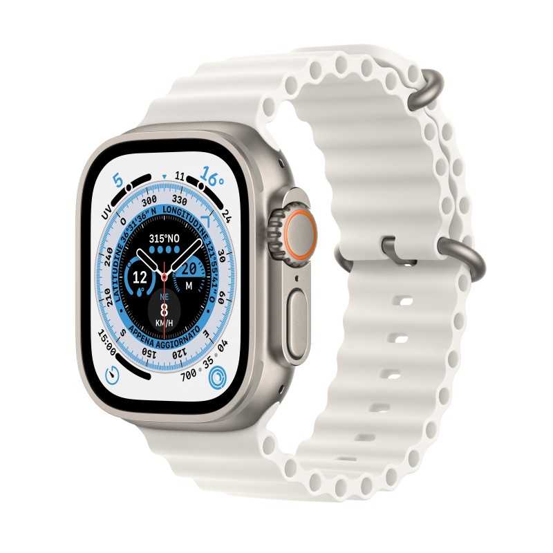 Watch Ultra GPS Cellulaire 49mm Titane Blanc