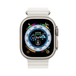 Watch Ultra GPS Cellulaire 49mm Titane Blanc