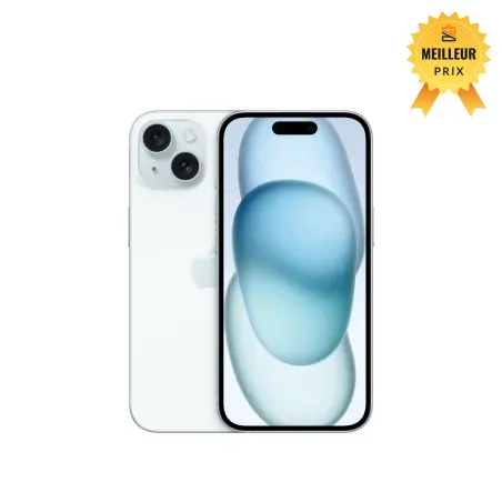Apple iPhone 15 128GBストレージ　ブルー 🤑 Soldes iPhone 15 128Go Bleu - ShopDutyFree.fr