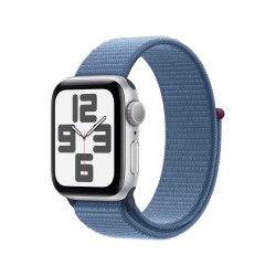 Achetez Watch SE GPS 40mm Aluminium Argent Bracelet Bleu Loop chez Apple pas cher|i❤ShopDutyFree.fr