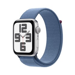Achetez Watch SE GPS 44mm Aluminium Argent Bracelet Bleu Loop chez Apple pas cher|i❤ShopDutyFree.fr