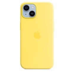 Achetez Coque MagSafe iPhone 14 Silicone Canary Jaune chez Apple pas cher|i❤ShopDutyFree.fr