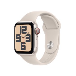 Achetez Watch SE GPS + Cellule Aluminium Blanc S/M chez Apple pas cher|i❤ShopDutyFree.fr
