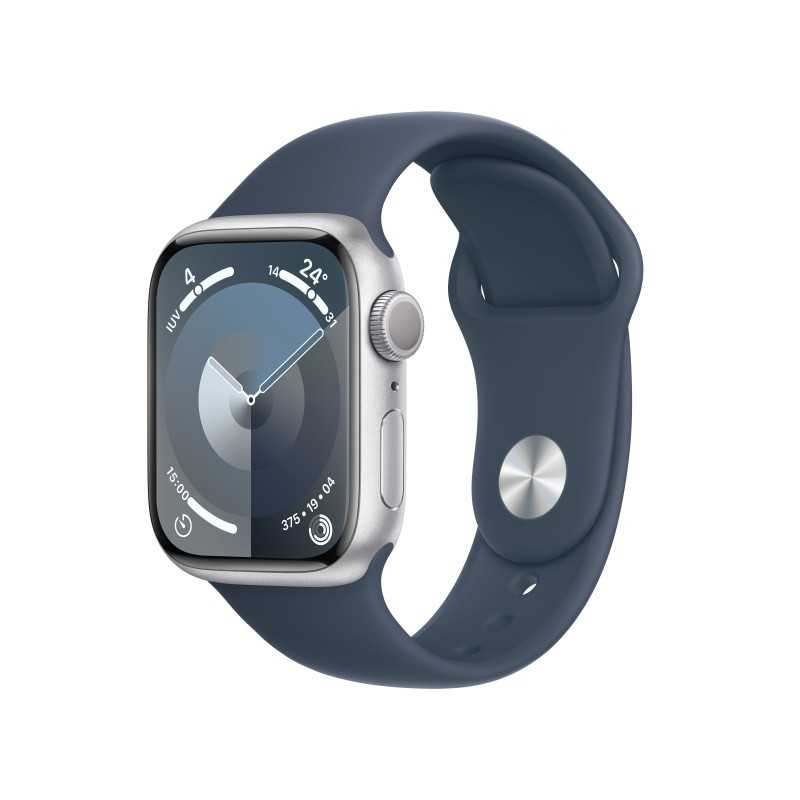 Achetez Watch 9 Aluminium 41 Argent Bleue Groupe S/M chez Apple pas cher|i❤ShopDutyFree.fr