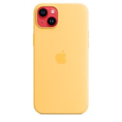 Achetez Coque MagSafe Silicone iPhone 14 Plus Jaune chez Apple pas cher|i❤ShopDutyFree.fr