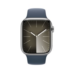 Achetez Watch 9 Acier 45 Cell Argent Groupe Bleue S/M chez Apple pas cher|i❤ShopDutyFree.fr