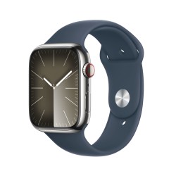 Achetez Watch 9 Acier 45 Cell Argent Groupe Bleue M/L chez Apple pas cher|i❤ShopDutyFree.fr