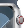 Achetez Watch 9 Aluminium 45 Cell Argent Groupe Bleue M/L chez Apple pas cher|i❤ShopDutyFree.fr