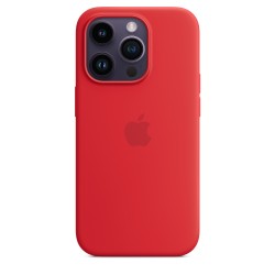 Achetez Coque MagSafe Silicone iPhone 14 Pro Rouge chez Apple pas cher|i❤ShopDutyFree.fr