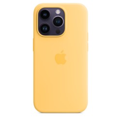 Achetez Coque MagSafe Silicone iPhone 14 Pro Jaune chez Apple pas cher|i❤ShopDutyFree.fr