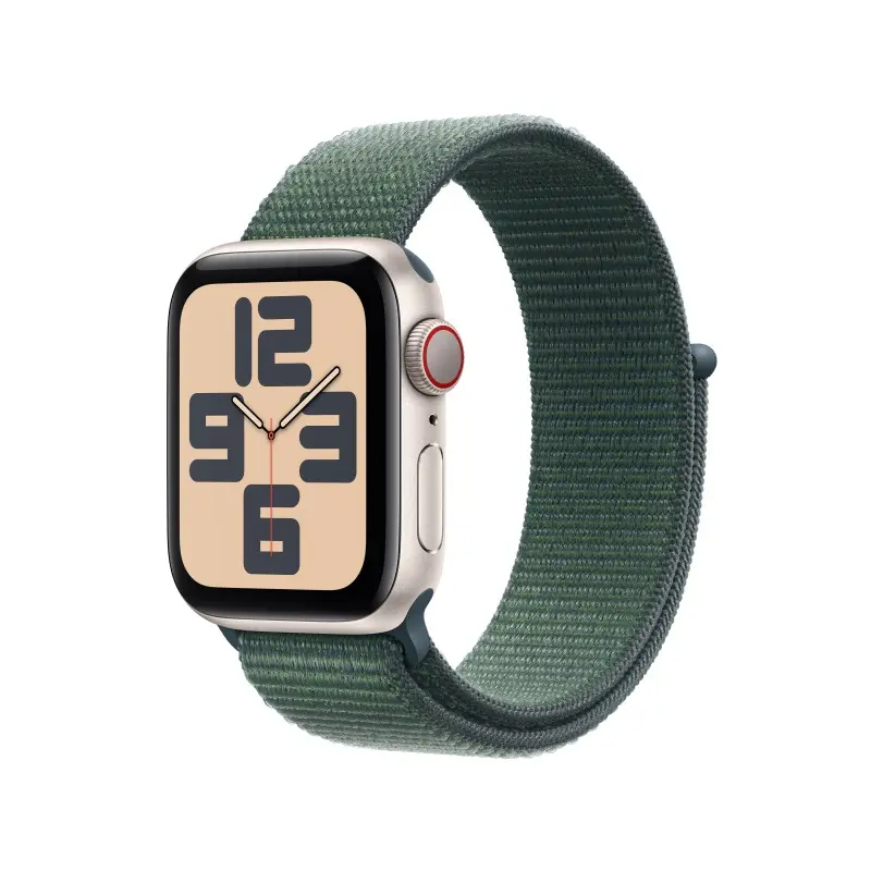 🛒 Acheter Watch SE Cell 40mm Lumière stellaire Bracelet Vert dans ShopDutyFree.fr