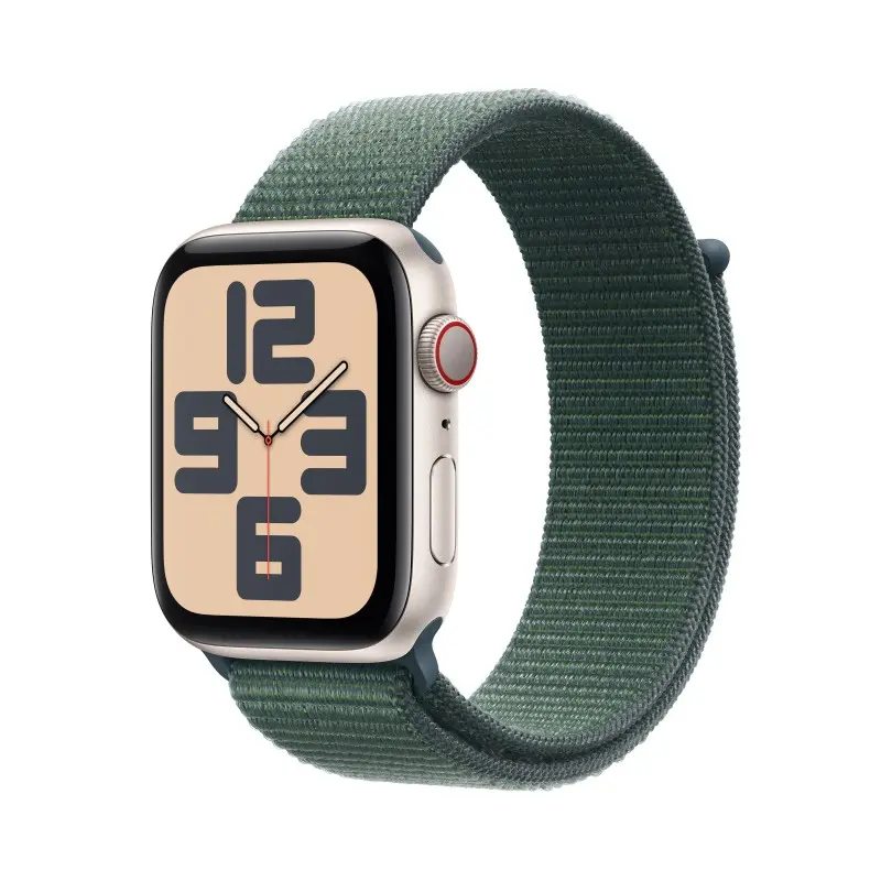 🛒 Acheter Watch SE Cell 44mm Lumière stellaire Bracelet Vert dans ShopDutyFree.fr 🛒 Acheter Watch SE Cell 44mm Lumière stellaire Bracelet Vert dans ShopDutyFree.fr