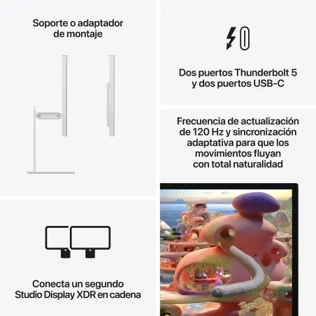 🤑 Soldes Studio Display XDR avec verre nano-texturé et support réglable en inclinaison et en hauteur 