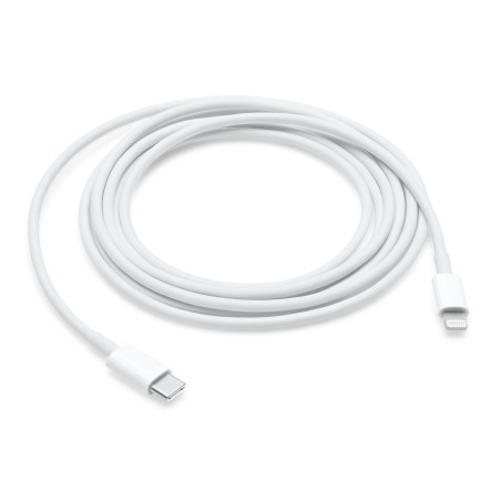 Câble Lightning USBC 2m blanc | ShopDutyFree.fr