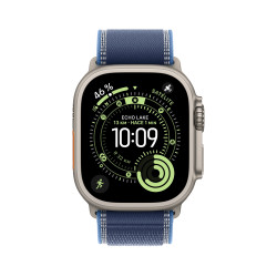 🤑 Soldes Watch Ultra 3 Cell 49 mm Titane naturel Bracelet Sport Bleu vif S/M 