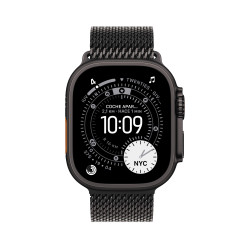 🤑 Soldes Watch Ultra 3 Cell 49 mm Titane noir Bracelet Milanais noir M 