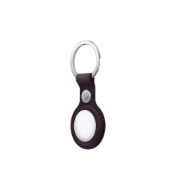 Porte-clés AirTag tissu fin Violet brume | ShopDutyFree.fr