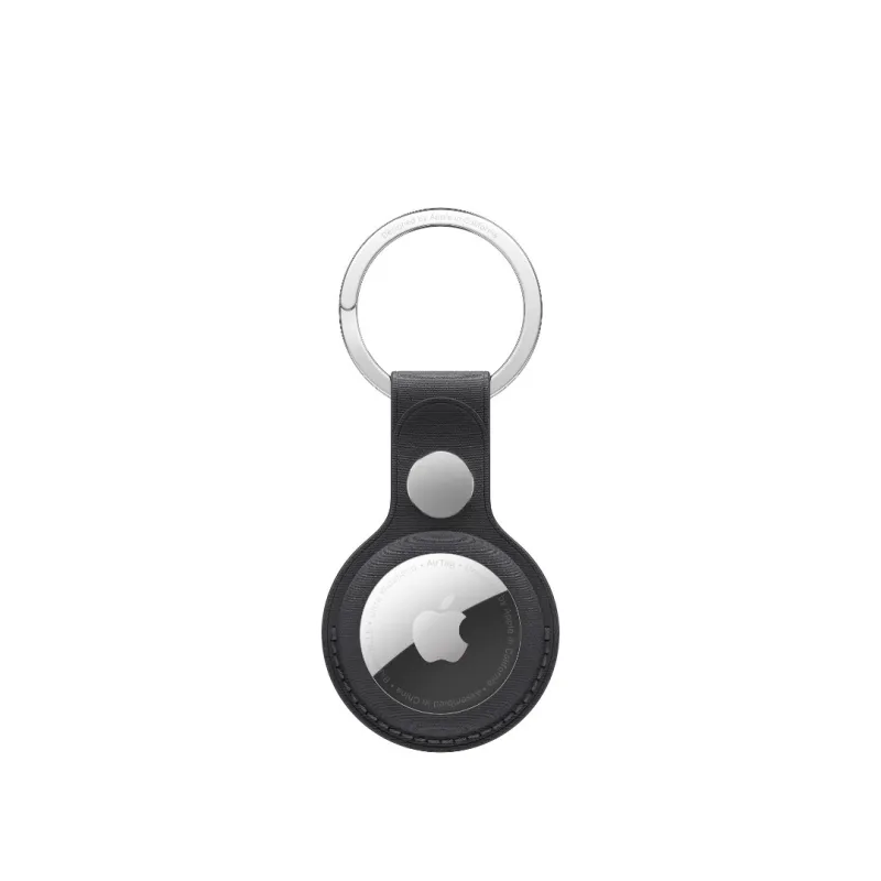 Porte-clés AirTag en tissu fin Noir | ShopDutyFree.fr
