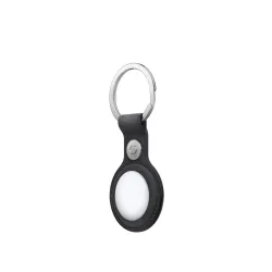 Porte-clés AirTag en tissu fin Noir | ShopDutyFree.fr 2