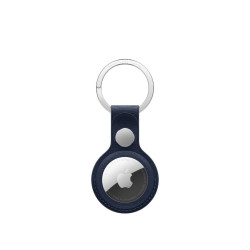 Porte-clés AirTag tissu fin Bleu marine | ShopDutyFree.fr