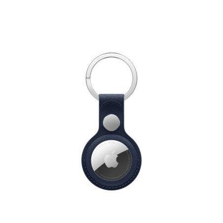 Porte-clés AirTag tissu fin Bleu marine | ShopDutyFree.fr